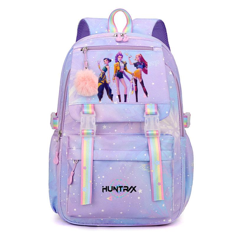 KPop Demon Hunters Backpack for Female College Students High School Girls Middle School Girls Versatile Suitable Daily Outdoor
