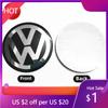New Volkswagen 4Pcs 45mm 56mm 60mm 65mm 70mm 75mm 90mm Car Wheel Center Logo Sticker Emblem Rim Caps Hub Cover Badge Decal