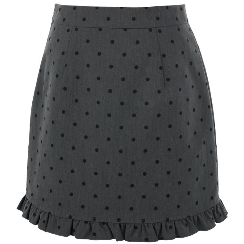 Sancai Plus Size A-Line Polka Dot Short Skirt XL