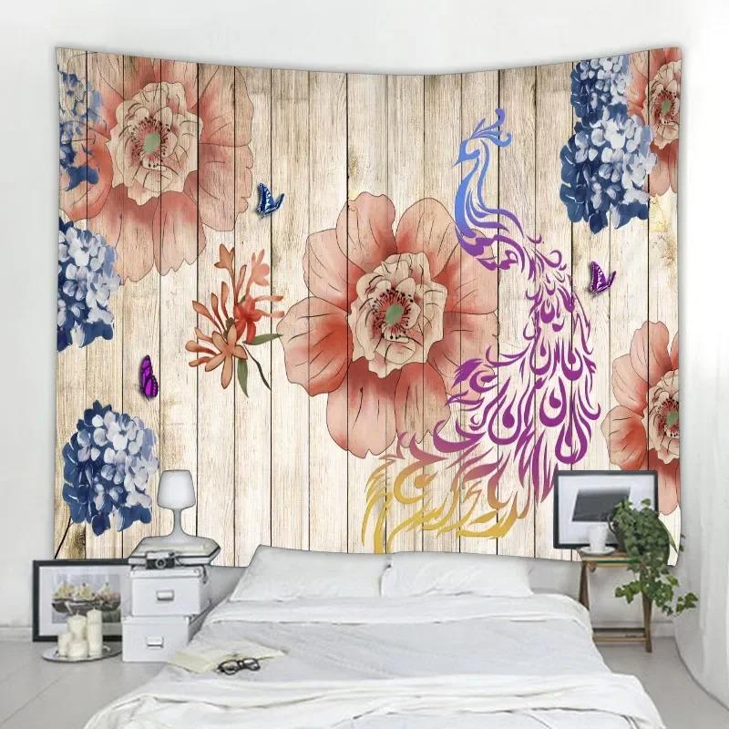 Vintage Holz Panel Dekorative Wandteppich Home Wand Dekor Wohnzimmer Büro Wandteppich