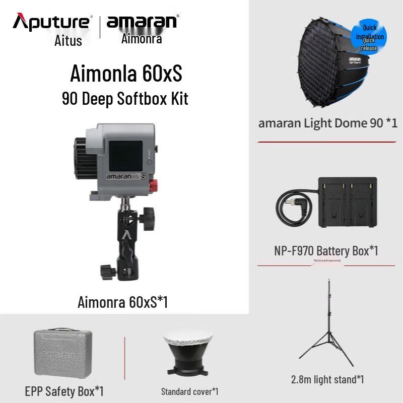 Aputure Amaran 60x S COB LED Video Light Kit