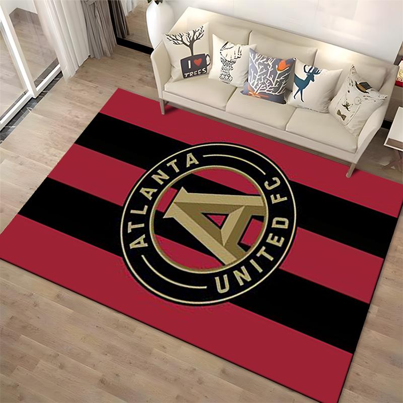 Atlanta United FC Logo Rug Non-slip Rug Suitable for Living Room and Bedroom Sofas
