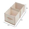 Astro Storage Case, Light Beige, Linen Material, Water-Repellent Interior, Divided Storage Box, Clothes Storage, Basket, Toy Storage, Book Storage, wi
