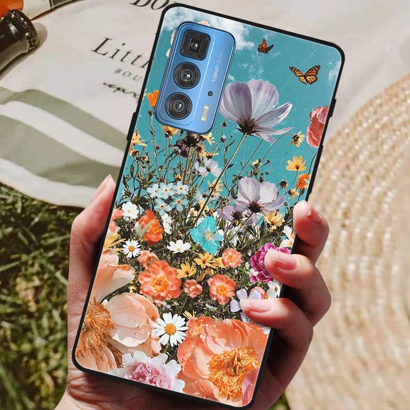 Für Motorola Moto Edge 20 Pro Hülle Weiche TPU Silikon Rückseite für Motorola Moto Edge S 20 Pro 5G Handyhüllen Mode Coque