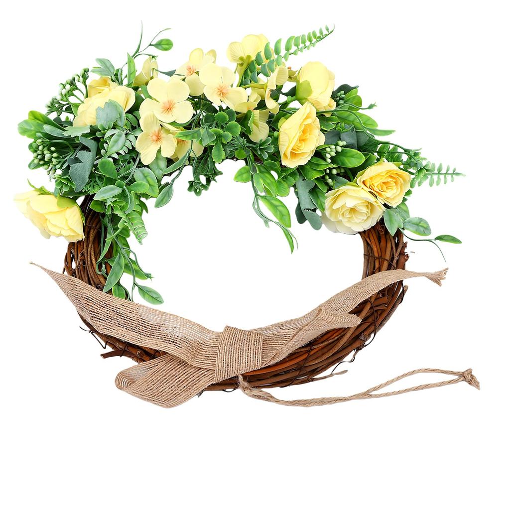 Faux Half Wrth Spring Yr Round Artificial Floral Wrth for Farmhouse Front Door Porch Wedding Decor