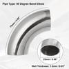 uxcell SS304 Stainless Steel Mandrel Bend Elbow, Exhaust Elbow Pipe, For Car Modified Exhaust