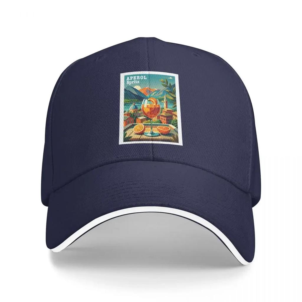 Aperol Spritz poster Baseball Cap Hat Man Luxury Designer Golf Womens Beach Mens
