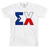 Sigma Chi Texas Flag Letters Bella + Canvas T Shirt Sig Chi Tee NEW WITH TAGS