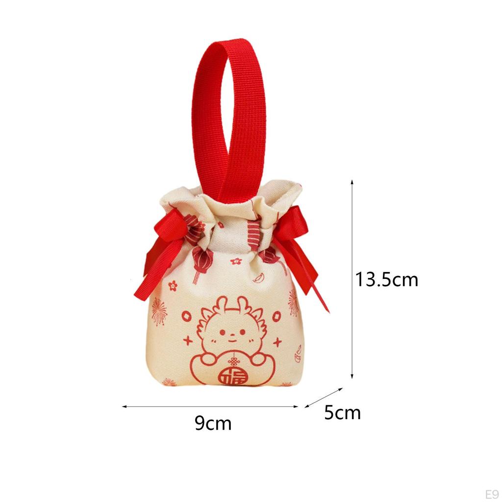 Bolsa de noiva decorada tradicional chinesa para casamento, florista, bolsa chique com cordão, presente