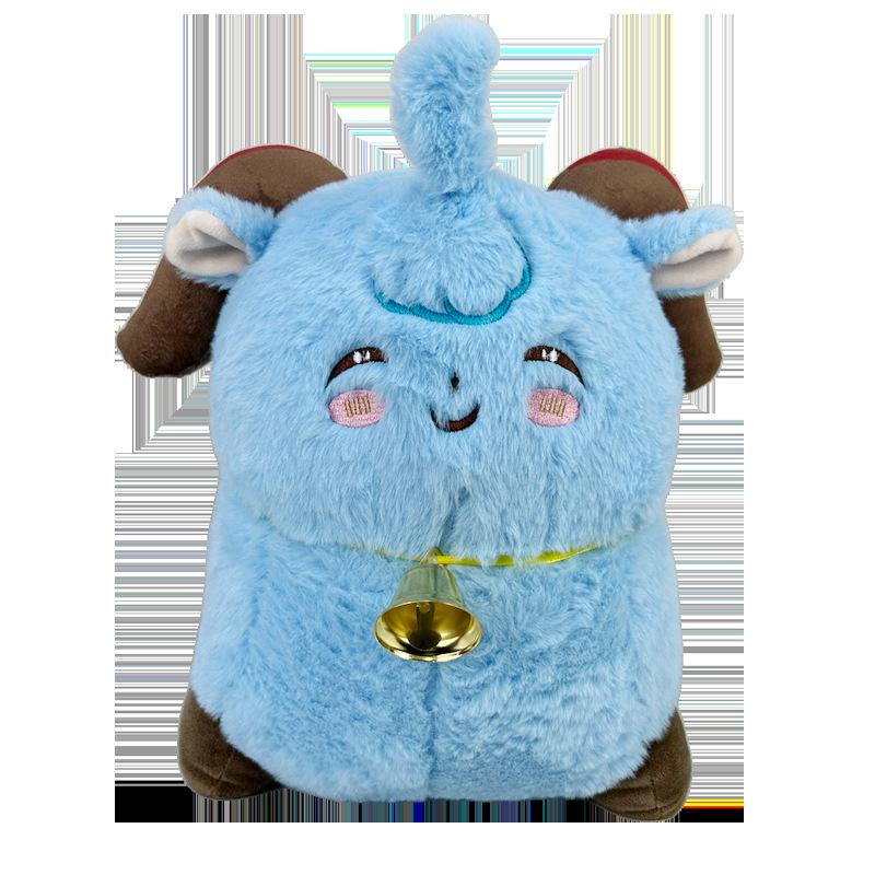 

Genshin Ganyu Кокосовая овечка Плюшевая игрушка Подушка Аниме Игра Вокруг Кукла Мягкая 20cm