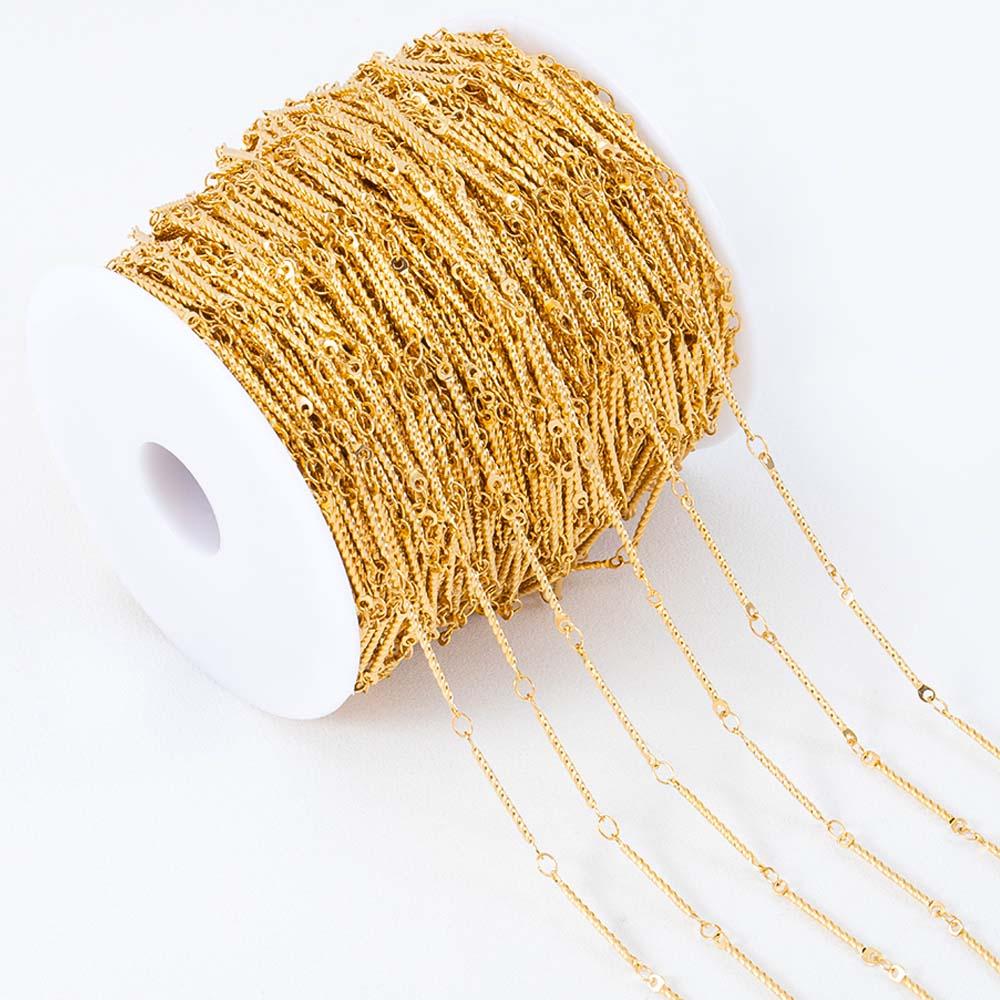 1Meter Multi Styles Stainless Steel Gold Color Silver Color Link Chain Bulk Chains DIY Necklace Jewelry Making Wholesale No Fade