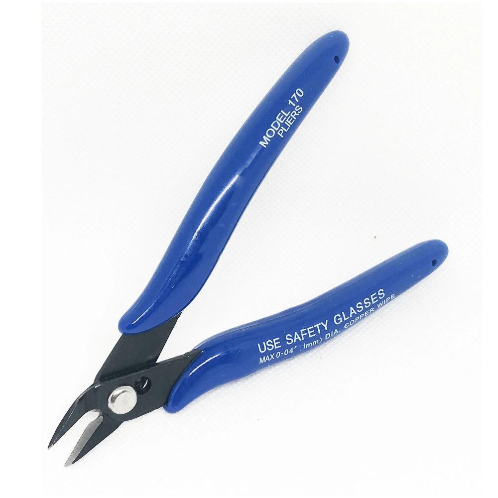 Pliers Carbon Steel Pliers Electrical Wire Cable Cutters Cutting Side Snips Flush Pliers Nipper Home Hand Tools Blue