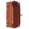 Coach Madison 19 Logo Turnlock Closure Leather And Synthetic Leather Shoulder Crossbody Bag Small Women Bags Brown Yellow Red CW414-B4WG4