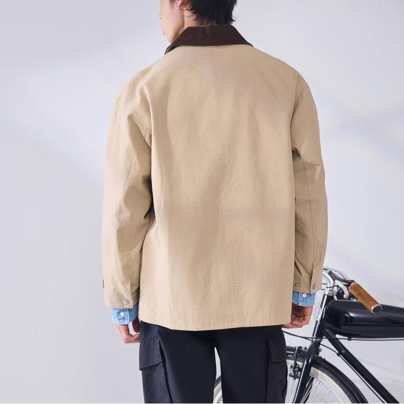 Converse Jackets Men's Khaki Lapel Moderate Other UCJ412-X63