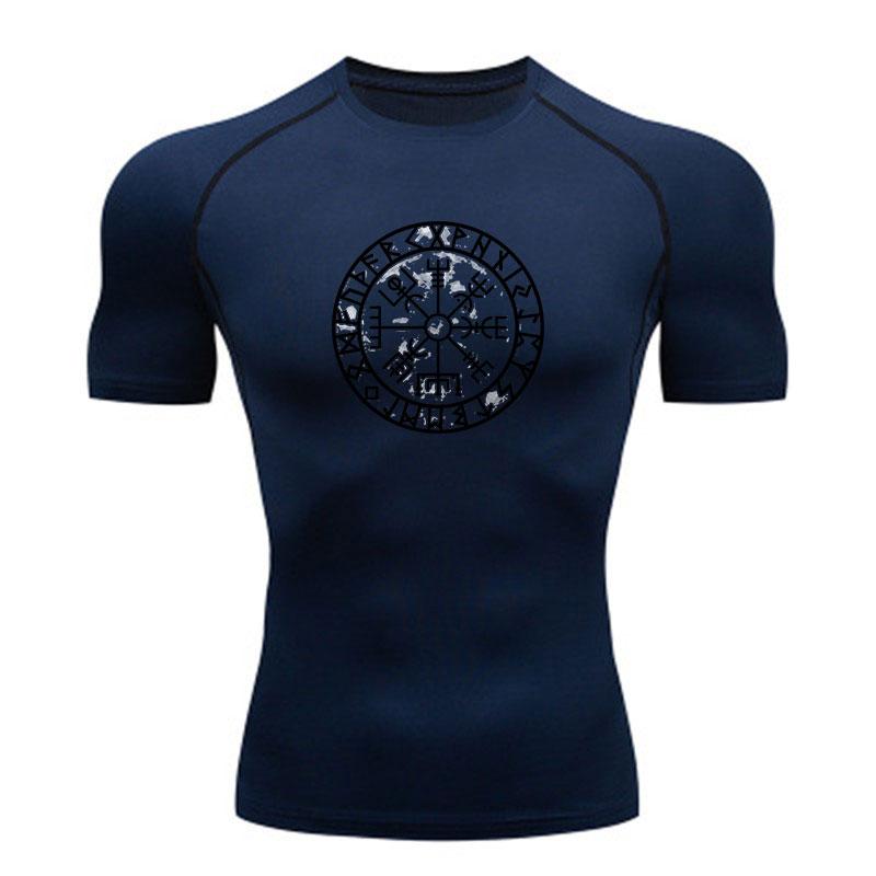 Men's Compression Fitness Sports T-Shirt, Vintage Viking Veg