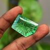 29x20mm LIMITED Fancy Cut NATURAL Green Topaz Loose Gemstone