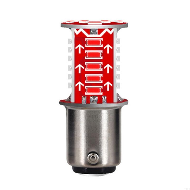 Y4UA High Intensity LED Motorcycle Flashing Brake Light for Enhanced Night Visibility красный