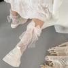 1/3/5/10PCS Summer Lace Princess Bow Heart Mesh Thigh Socks for Girls Breathable Long Stockings Spring Autumn