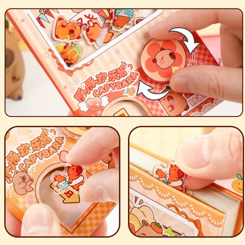 Mahines Zápisník Kapybara Shake Zápisník Zajímavá Dekomprese Přenosný Barevný Vnitřní List Zápisník