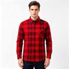 Men's Winter Sherpa Lined Flannel Shirt Jackets Long Sleeve Button Down Fleece Dress Shirts for Men Casual Warm Comfortable Thermal Shirt With Pockets