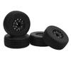 RC Short Course Truck Tires Strong Cushioning 1 10 RC Short Course Truck Wheel with Hex Adapter for ARRMA Black