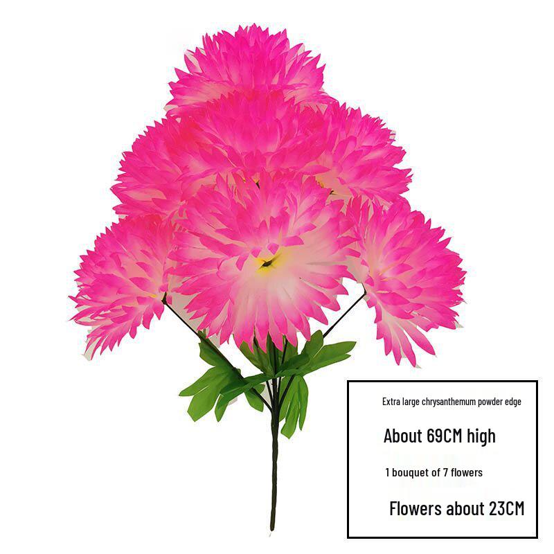 Chrysanthemum Silk Flowers for Qingming Festival Grave Offerings