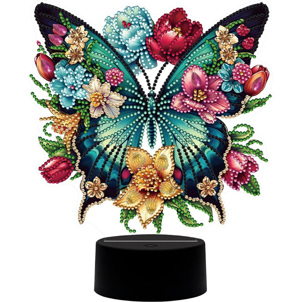 Schattig Dier DIY Diamanten Schilderen Tafellamp Diamant Kunst Ambacht Licht Ornamenten LED Diamant Borduurwerk Nachtlamp Huisdecoratie