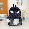 Schoolbag Japanese Two-dimensional Transparent Baby Bag Cute Backpack Trend Polka Dot High-value Female Student Schoolbag Bar Pain Bag