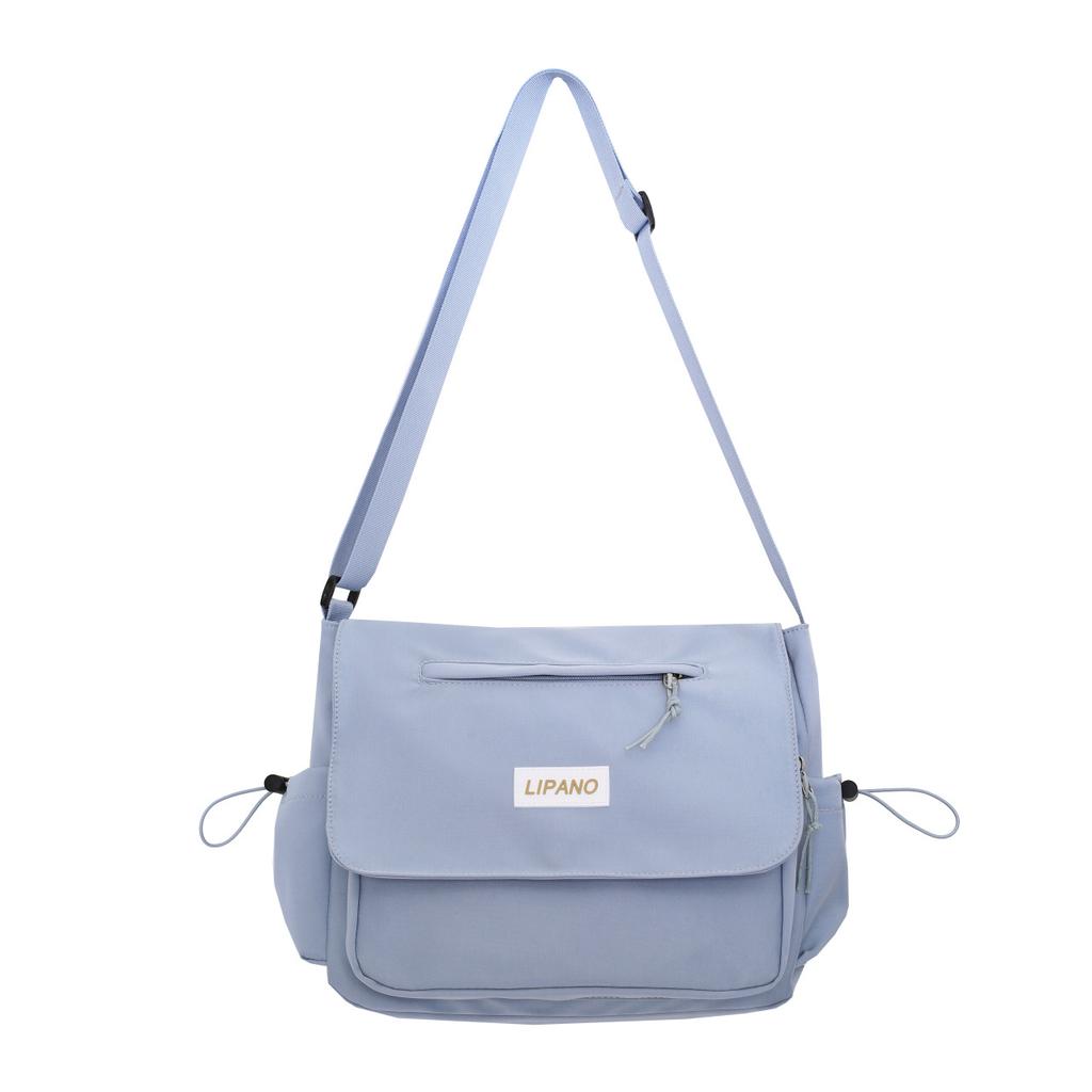 Japanese Simple And Versatile Messenger Bag Large-Capacity Student Class Bag Tooling Leisure