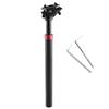 TRIWONDER Shock Absorber Suspension Seatpost for Mountain Bikes, 27.2mm, 28.6mm, 30.4mm, 30.9mm, 31.6mm, and 350mm (Black, 27.2 X 350mm)