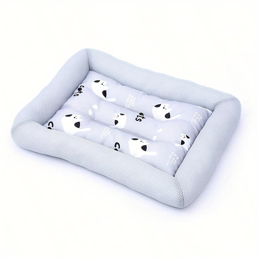 

Pet Cooling Nest Breathable Ice Mat for Cats & Dogs, Polyester Fiber Ideal for Summer Comfort, Summer Pet Care M 54*42cm серый