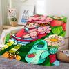 Cute S-Strawberry S-Shortcake Blanket Skin Friendly Comfort Warm Soft Plush Blanket Suitable Sofa Living Room Office Bedroom