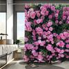 ~O~Pink Rose Floral Shower Curtain - Durable Polyester, Easy to Care for, Includes Hooks, Multiple Sizes Available, Perfect for