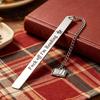 Strong Metal Page Marker Frosted Bookmark, Engraved Marker, Thin Book Mark Bookmark for Students Teachers, Graduation Christmas Gift Lovers