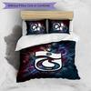 Set Lenzuola Trabzonspor FC Stampato 3 Pezzi Copripiumino Traspirante con Federe Biancheria da Letto Decorativa per Camera da Letto Casa