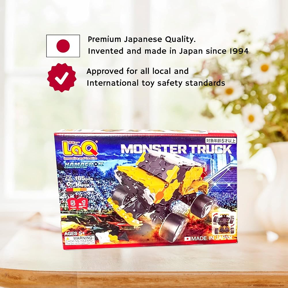 Yoshiritsu LaQ Hamacron Constructor Monster Truck Building Set Educational Toy