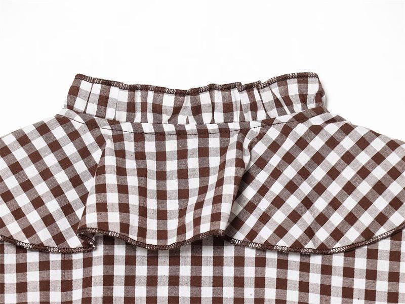 2025 Winter European & American Plaid Layered Decorative Shirt
