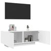 Vidaxl Szafka Pod Tv, Biała, 100X35X40 Cm, Materiał Drewnopochodny