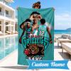 Custom Name Morant Team Spirit Beach Towel Microfiber Beach Towel, Lightweight and Quick-Dry, for Summer Travel, Swimming Pool Gift