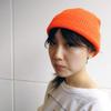Basic Enchi Knit Sweater Cap Shallow Fit Unisex Neon Orange