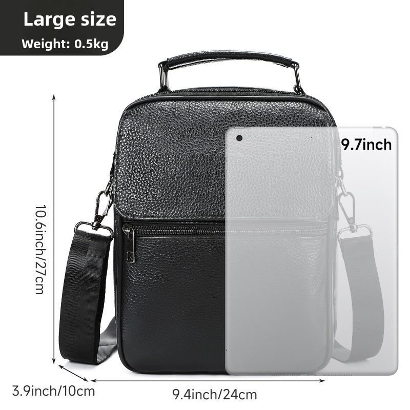 Genuine Leather Versatile and Trendy Crossbody Bag, High-end Single-shoulder Bag, Casual Outdoor Small Crossbody Bag