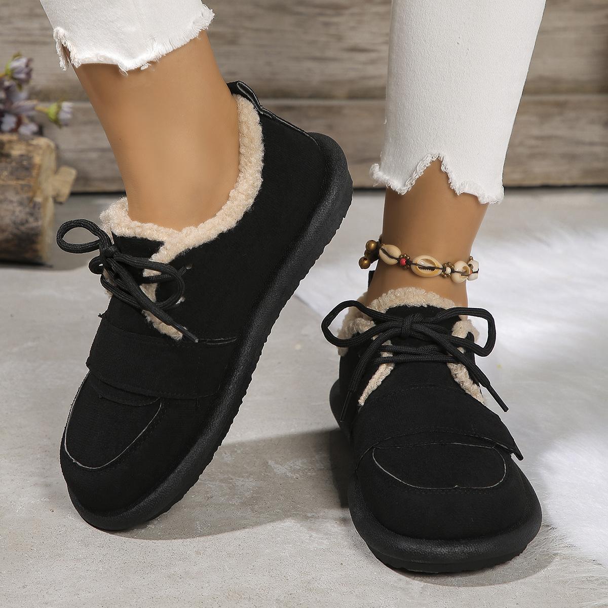 

Winter 2026 New Women s Snow Boots Pregnant Women Warm Cotton Shoes Botas Mujer Woman Cowboy Boots Bottes Femmes Boots Suede 40 чорний