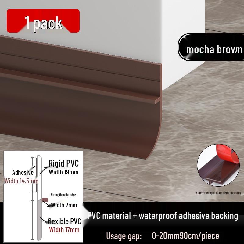 Door Bottom Seal: Soundproof, Windproof, Waterproof Insulating Strip for Bathroom Gaps.