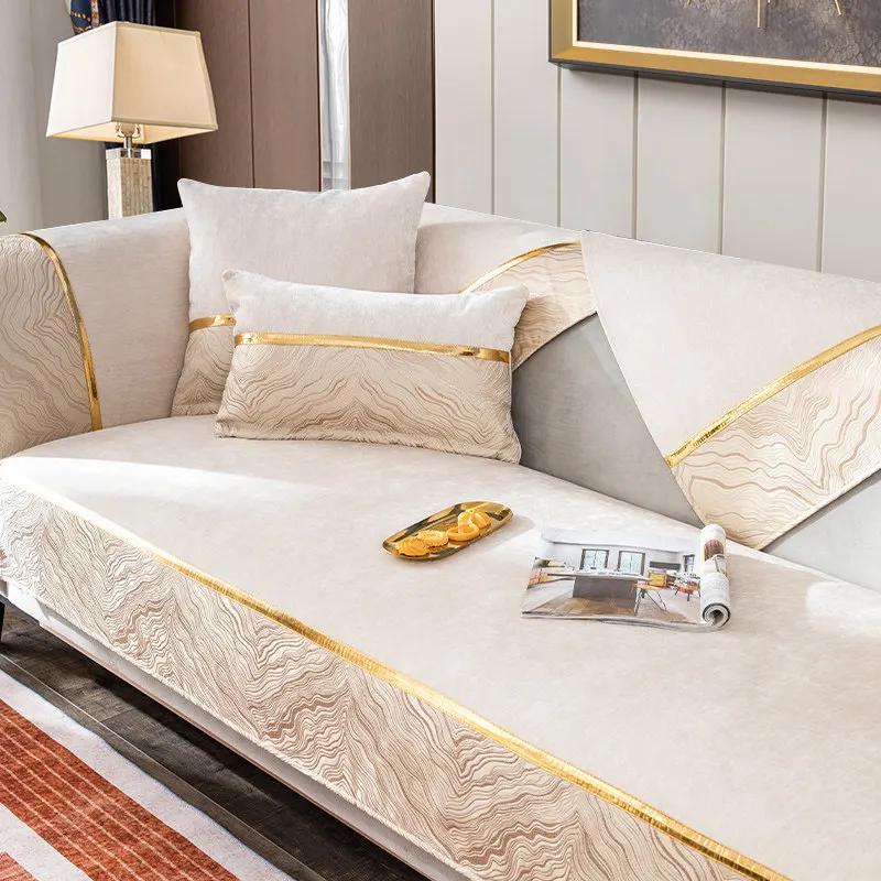 Simple Modern Luxury Sofa Cushion Four Season Universal Ultra Soft Thick Anti Slip  For Living Room Decoration Sofa Cushion