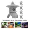 YARDWE Cobblestone Miniature Pagoda Set of Imitation Pavilion Aquarium Lightweight Bonsai Garden Ornaments Statues, 5, Statues, Decor, Figurines,