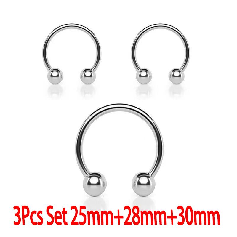 Dual Ball Stainless Steel Ring for Men