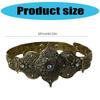 Luxurious Crystal Waist Belt Stylish for Stage Dance Music Festival Jeans Dress Belt Body Jewelry Chain Metallic Wedding