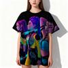 Kpop Hexenjagd Team Gaza Herren Team T-Shirt Anime 3D Damenbekleidung T-Shirt Geschenk