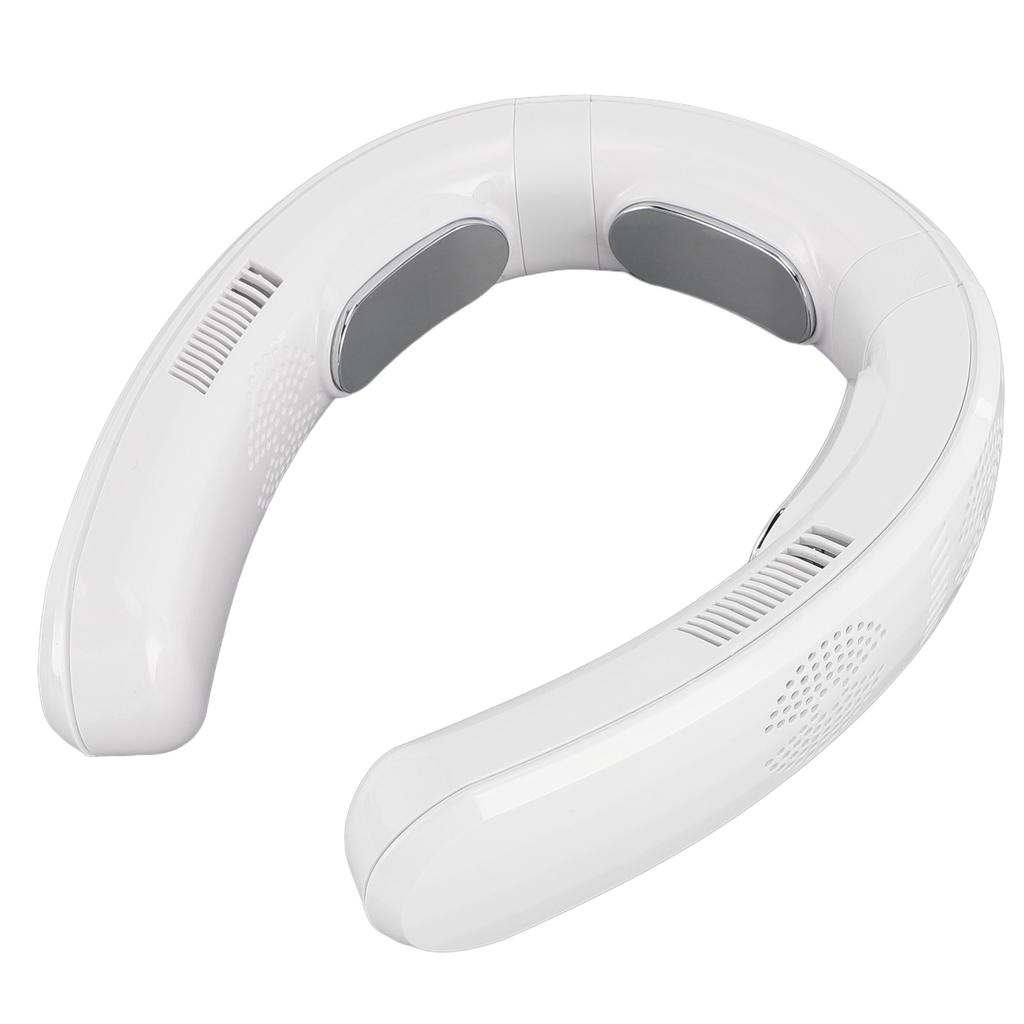 Portable Air Conditioner Neck Fan, Semiconductor Cooling Bladeless Fan 6000mAhCooling Heating Rechargeable Quiet Digital Display