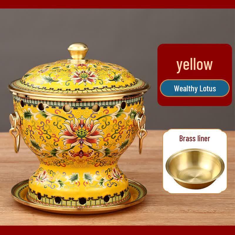 Qiwei Mini Copper Hotpot with Alcohol Stove
